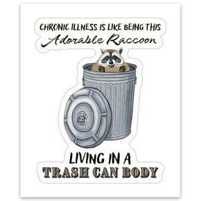 Funny Chronic Illness Sticker, Chronic Pain Gift, Spoonie Disability Sticker