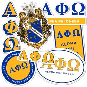 Desert Cactus Alpha Phi Omega Sticker Standard Sheet Decal Laptop Water Bottle Car apo (Full - Standard)