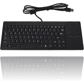 USB touchpad Keyboard Mini Design for Stable and USB HUB Port wired keyboard with trackpad wired trackpad keyboard for Stable and USB HUB Port, 86 Key with Built in touchpad Elettronica