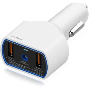 BatPower CCA2 High Power Delivery 120W Laptop Car Charger Compatible with MacBook Pro Air Laptop Magnetic car Charger Power Supply Adapter Notebook Vehicle Charger DC 12v-24v auto Adapter