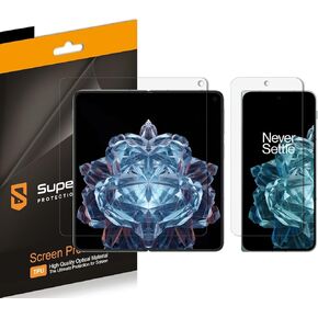 Supershieldz (2 Pack) Designed for OnePlus Open (2 Main Screen and 2 Front Screen) Screen Protector, High Definition Clear Shield (TPU)