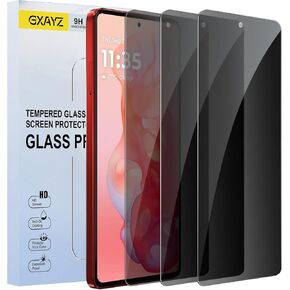 [3 Pack] Privacy Screen Protector for Motorola Moto G Stylus 5G 2024, HD Clear Tempered Glass Film, Anti Spy, Anti Scratch, 9H Hardness, Touch Sensitive, Bubble Free