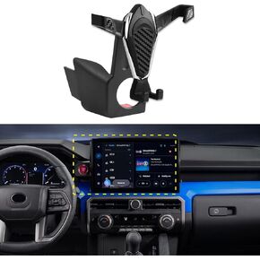 L2R for Tacoma Car Phone Mount, Carbon Black Interior Hands Free Phone Holder, Gravity Air Vent Car Mount for Cell Phone Compatible with Toyota Tacoma 2024 2025 (for SR, SR5, Sport Version)