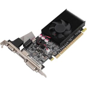Zunate GT210 Graphics Card, 1GB DDR3 64BIT GPU Graphics Cards, 2560X1600 Desktop Video Card for Office and Gaming, DVI VGA HDMI Output, PCI Express with Fans