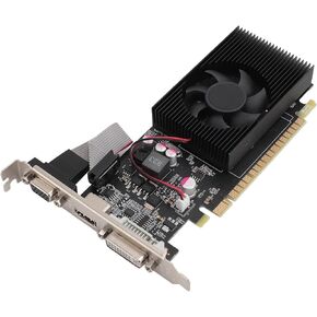 Zunate GT730 Graphics Card, 4GB GDDR3 128Bit GPU Graphics Cards, 2560X1600 Desktop Video Card for 10 11 for Linux, DVI VGA HDMI Output, PCI Express 2.0 with Fans