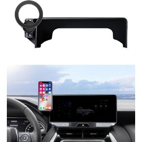 Car Phone Holder for 2021-2024 Toyota Venza Accessories, 12.3-Inch Screen Fixed Clip, 360 Rotation Phone Mount, Compatible with MagSafe, Cell Phone Holder That Does Not Affect Air Vent
