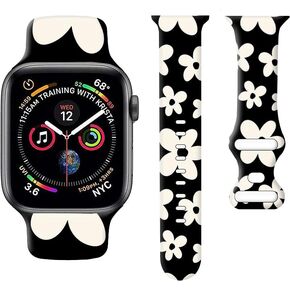 Compatible with iWatch Band 38mm 40mm 41mm 42mm 44mm 45mm 49mm for Women Girl, Cute Fadeless Replacement Strap for iWatch SE Series 9 8 7 6 5 4 3 2 1 Ultra