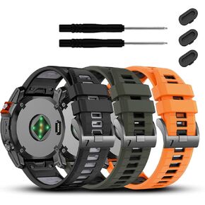 ZPJPPLX 26MM Quick fit Watch Band Compatible with Fenix8 51mm/Fenix 7X 6X Pro 5X Plus,Soft Silicone Strap for Garmin Tactix7 AMOLED/Enduro 3/2/Descent MK2i /MK3i 51mm/Epix Pro 51mm Wristband
