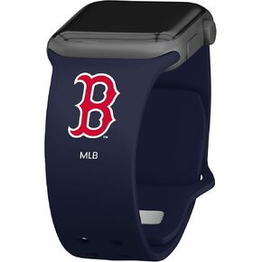 Game Time Boston Red Sox Silicone Sport Watch Band Compatible with Apple Watch