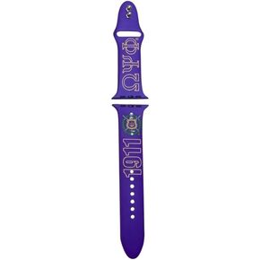Omega 1911 Psi Phi Soft Silicone Strap Compatible for Apple Watch Series 7 6 5 4 3 2 1 SE Paraphernalia Sorority Gifts Sport Band Compatible with Apple Watch Bands 38mm 40mm 41mm (Purple)