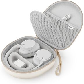Yinke Case for WH-CH720N / WH-CH710N /WH-CH700N Headphone, Travel Protective Cover Storage Bag (White)