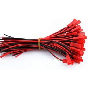 VIMVIP® 10 Pairs 100mm JST 2 Pin Connector Plug Lead Wire for Rc Lipo Battery Discharge Esc Bec Board Line Male & Female Pack of 20pcs