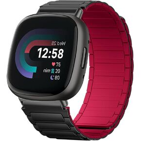 Magnetic Watch Band Compatible with Fitbit Versa 4/Versa 3/Fitbit Sense 2/Sense Band