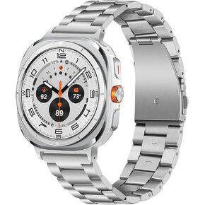 TRUMIRR واحدة نقرة واحدة لفرقة Galaxy Watch Ultra 47mm ، لا يوجد حزام بديل لاتفاقية الفولاذ المقاوم للصدأ من أجل Samsung Galaxy Watch Ultra 47mm (2024) in Kuwait