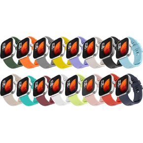 Bands Compatible for Redmi Watch 4 Smartwatch for Women Men, 16 Packs Soft Silicone Strap Replacement Wristbands Compatible with Xiaomi Redmi Watch 4 Bracelet Change