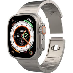 Titanium Apple Watch Ultra Metal Band, Ultra Color Match, for iWatch Bands Compatible with sizes 49mm 45mm 44mm, Apple Watch Series 8/7/6/5/SE Ultra Band in Saudi Arabia