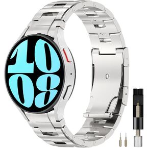MIIMALL 20MM نطاقات التيتانيوم لـ Samsung Galaxy Watch 7 Band ، [96 ٪ Pure Titanium] العمل لا يوجد حزام معدني فاتح للضوء لمراقبة Galaxy Fe/7/6/5/4 in Kuwait