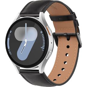Vanjua Bands Compatible with Samsung Galaxy Watch 7/6 / 5/4 Band, Galaxy Watch 6/4 Classic Bands, Galaxy Watch 5 Pro Band, Leather Replacement Watch Strap for Samsung Watch 7/6 / 5/4 Band Women Men