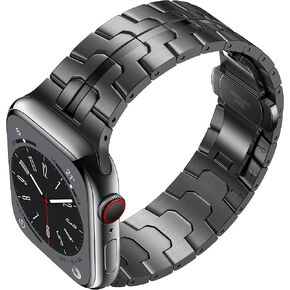 Stainless Steel Band Compatible with Apple Watch,iWatch Ultra/Ultra 2 49mm 46mm 45mm 44mm 42mm, SE2 SE Series 10/9/8/7/6/5/4/3,Metal Strap Bracelet Correas. para Wirstbands,for Men