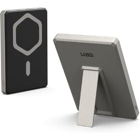 URBAN ARMOR GEAR UAG 5000mAh Power Bank SRGE 20W USB-C Slim Magnetic Wireless Portable Charger Fast Charging Battery Pack w/Kickstand Compatible with iPhone 16, Samsung Galaxy S25, Titanium
