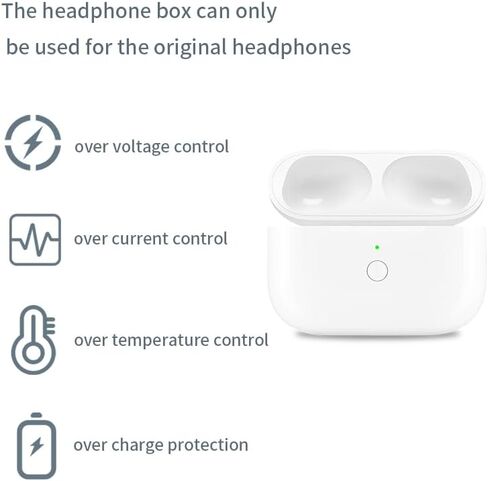 for AirPods Pro Charging Case (Lightning Port), Wireless Charging Case for AirPods Pro 1st & 2nd Generation, AirPod Pro Charging Case Replacement with Lightning Charging Port, No Earbuds (Lightning01) in Saudi Arabia