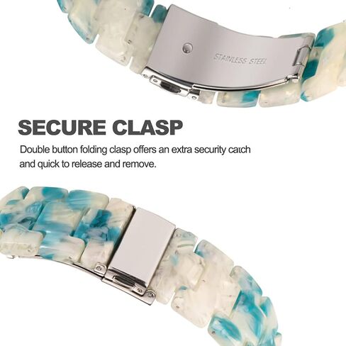 Band Compatible with iWatch 38mm 42mm 40mm 44mm 41mm 45mm 49mm, Colorful Resin Replacement Strap for Apple Watch Series 9/8 / 7/6 / 5/4 / 3 / SE/Ultra Women Men in Saudi Arabia