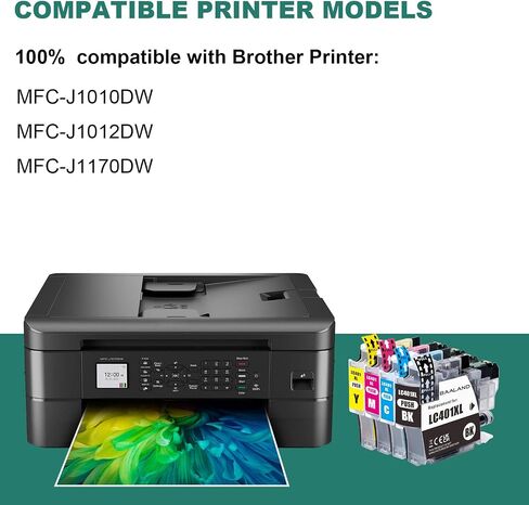 LC401XL Black MFC-J1010DW Ink Cartridges Replace for Brother Printer LC401 Ink LC401XLBK (2.5 x LC401BK Standard Page Yield) High Yield 3-Pack for Brother MFC-J1010DW MFC-J1012DW MFC-J1170DW in Kuwait
