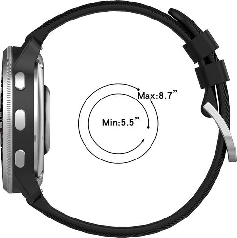 متوافق مع Garmin Forerunner 165/165 حزام مراقبة الموسيقى ، حزام أحادي اللون ، حزام استبدال Garmin Forerunner 165/165 فرقة الموسيقى in Kuwait