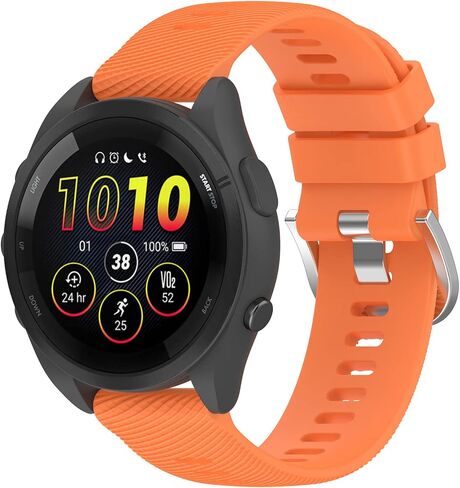 متوافق مع Garmin Forerunner 165/165 حزام مراقبة الموسيقى ، حزام أحادي اللون ، حزام استبدال Garmin Forerunner 165/165 فرقة الموسيقى in Kuwait