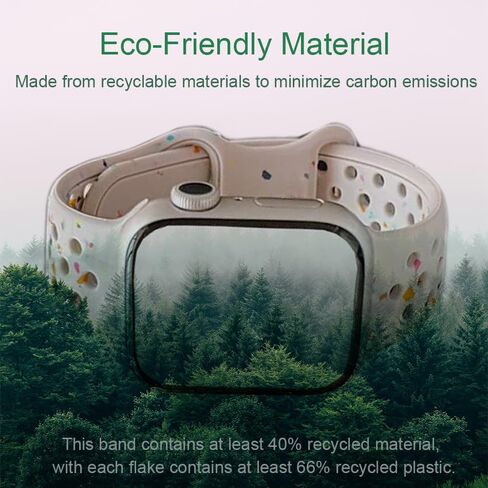 Silicone Watchband Compatible with Apple Watch Band 49mm 45mm 44mm 42mm 41mm 40mm 38mm, Breathable Sport Wristband Soft Watch Strap for iWatch Series 9, Ultra 2, Ultra 8 7 6 5 4 3 2 1 SE for Women Man in Saudi Arabia