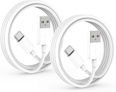 YBMTIGICS USB A to USB C Cable Fast Charging, Type C USB Cord Compatible for iPhon 16 15/ Plus/Pro Max, for Pad Pro 12.9/11, for Air 5th/ 4th/ Mini 6th Gen 2Pack 3FT (White-3) in Saudi Arabia