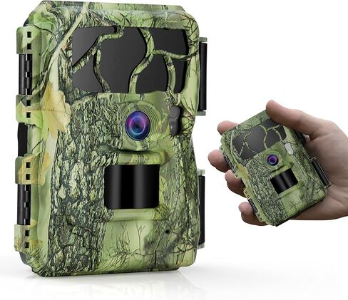 كاميرا Kinghat Trail 20MP 1080p ، كاميرات لعبة الصيد مع حركة الرؤية الليلية المنشطة ، IP66 CAM مقاوم للماء ، 2.0 '' LCD و 0.2S وقت الزناد لمراقبة الحياة البرية (بطاقة SD Micro Micro 32GB)) in Saudi Arabia