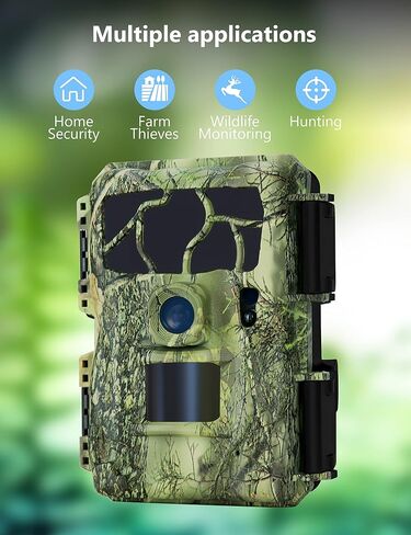 كاميرا Kinghat Trail 20MP 1080p ، كاميرات لعبة الصيد مع حركة الرؤية الليلية المنشطة ، IP66 CAM مقاوم للماء ، 2.0 '' LCD و 0.2S وقت الزناد لمراقبة الحياة البرية (بطاقة SD Micro Micro 32GB)) in Saudi Arabia