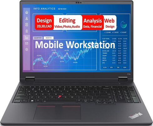 Lenovo ThinkPad P16V Gen 1 محطة عمل الهاتف المحمول 16.0 "IPS WUXGA (AMD RYZEN 7 PRO 7840HS ، RTX A500 4GB ، 32GB DDR5 ، 1TB PCIE SSD ، Backlit KB ، Fingerprint ، Win 11 Pro) W/DKZ Hub Port Expander in Kuwait