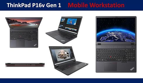 Lenovo ThinkPad P16V Gen 1 محطة عمل الهاتف المحمول 16.0 "IPS WUXGA (AMD RYZEN 7 PRO 7840HS ، RTX A500 4GB ، 32GB DDR5 ، 1TB PCIE SSD ، Backlit KB ، Fingerprint ، Win 11 Pro) W/DKZ Hub Port Expander in Kuwait