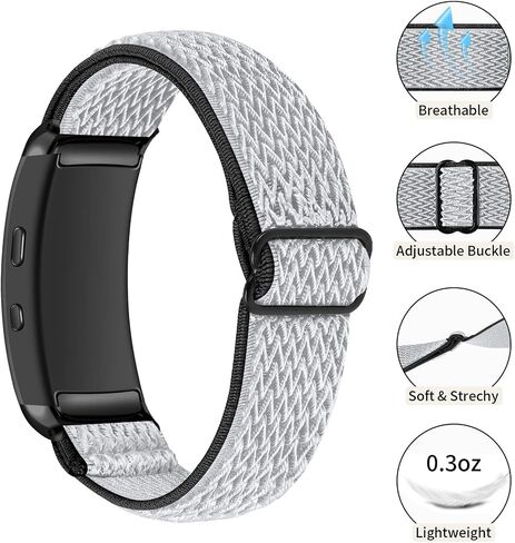متوافق مع Samsung Gear Fit 2 Pro Plans ، Slim Woven Watch Band Sport SPORT SPORT ALGELT SWARD STRAP FIT SAMSUNG GEAR FIT 2/FIT 2 PRO R360/R365 (G03) in Saudi Arabia