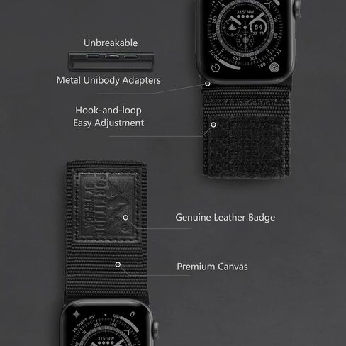 Tefeca Fortitude Series Ultrawide Band Compatible with Apple Watch Ultra 2/Ultra 49mm, Series 10 46mm, Series 9/8/7 45mm, SE2/SE/6/5/4 44mm in Saudi Arabia