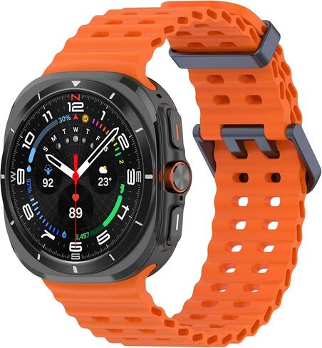 TENOC Watch Band Compatible with Samsung Galaxy Watch Ultra 47mm 2024, Soft Ocean Silicone Women Men Replacement Accessory Marine Band sport Strap in Saudi Arabia