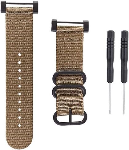 Watch Wrist Band Compatible with Suunto Core, Premium Woven Nylon Canvas Strap Replacement Kit, 24mm Sport Strap, Lugs Adapter, Threadlocker, Screw Tools in Kuwait