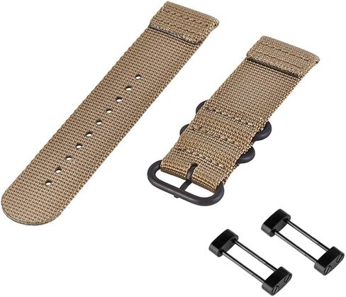Watch Wrist Band Compatible with Suunto Core, Premium Woven Nylon Canvas Strap Replacement Kit, 24mm Sport Strap, Lugs Adapter, Threadlocker, Screw Tools in Kuwait