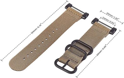 Watch Wrist Band Compatible with Suunto Core, Premium Woven Nylon Canvas Strap Replacement Kit, 24mm Sport Strap, Lugs Adapter, Threadlocker, Screw Tools in Kuwait