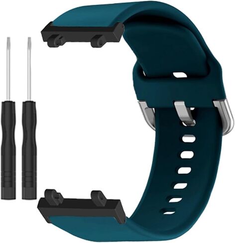 hengkang Fit for Amazfit Active Edge Watch Bands Women Men, Stylish Adjustable Silicone Replacement Bands Straps Wristbands Accessory Band Bracelet for Amazfit Active Edge A2212 in Saudi Arabia
