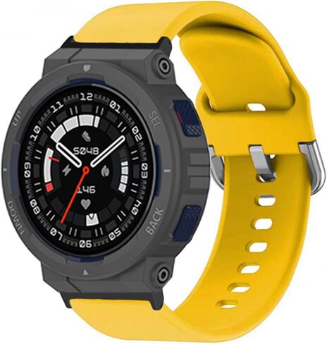 hengkang Fit for Amazfit Active Edge Watch Bands Women Men, Stylish Adjustable Silicone Replacement Bands Straps Wristbands Accessory Band Bracelet for Amazfit Active Edge A2212 in Saudi Arabia