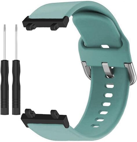 hengkang Fit for Amazfit Active Edge Watch Bands Women Men, Stylish Adjustable Silicone Replacement Bands Straps Wristbands Accessory Band Bracelet for Amazfit Active Edge A2212 in Saudi Arabia