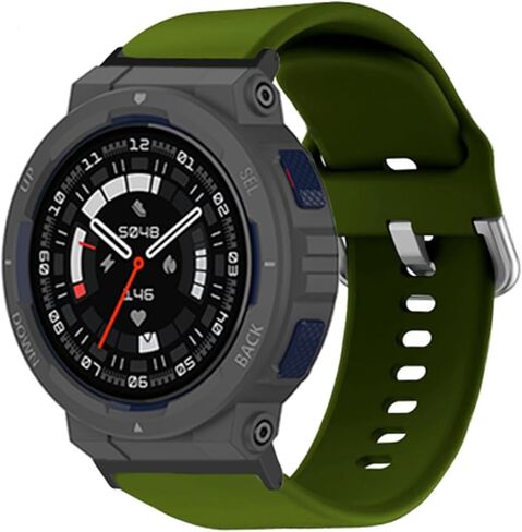 hengkang Fit for Amazfit Active Edge Watch Bands Women Men, Stylish Adjustable Silicone Replacement Bands Straps Wristbands Accessory Band Bracelet for Amazfit Active Edge A2212 in Saudi Arabia