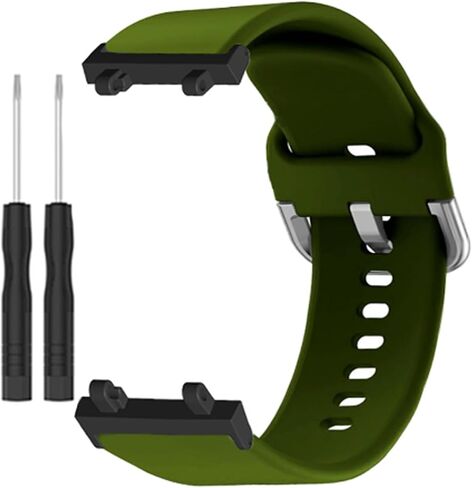 hengkang Fit for Amazfit Active Edge Watch Bands Women Men, Stylish Adjustable Silicone Replacement Bands Straps Wristbands Accessory Band Bracelet for Amazfit Active Edge A2212 in Saudi Arabia
