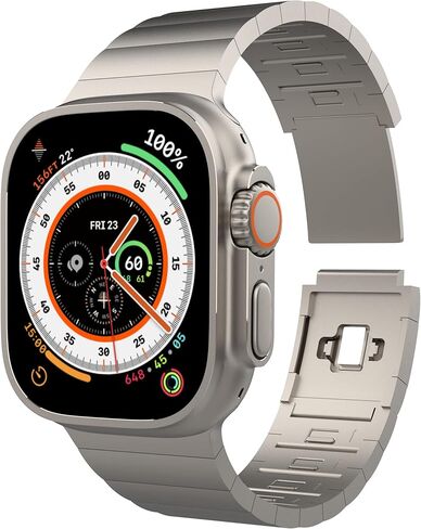 Titanium Apple Watch Band Ultra Metal Band ، متطابقة ألوان Ultra ، لأشرطة IWatch متوافقة مع أحجام 49 مم 45 مم 44 مم ، سلسلة Apple Watch 8/7/6/5/SE Ultra Band in Saudi Arabia