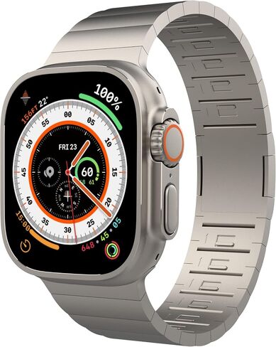 Titanium Apple Watch Band Ultra Metal Band ، متطابقة ألوان Ultra ، لأشرطة IWatch متوافقة مع أحجام 49 مم 45 مم 44 مم ، سلسلة Apple Watch 8/7/6/5/SE Ultra Band in Saudi Arabia