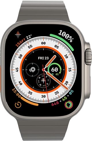 Titanium Apple Watch Band Ultra Metal Band ، متطابقة ألوان Ultra ، لأشرطة IWatch متوافقة مع أحجام 49 مم 45 مم 44 مم ، سلسلة Apple Watch 8/7/6/5/SE Ultra Band in Saudi Arabia
