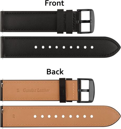 Vancle bands for Samsung Galaxy Watch 3 45mm Band, Compatible with Samsung Watch 3 Bands 45mm, Width 22mm Quick Release Leather Straps Unisex Size in Saudi Arabia